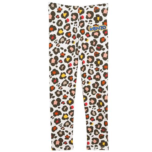 Kenzo Mønstrete Leggings Cremefarvet | Beige | 4 years