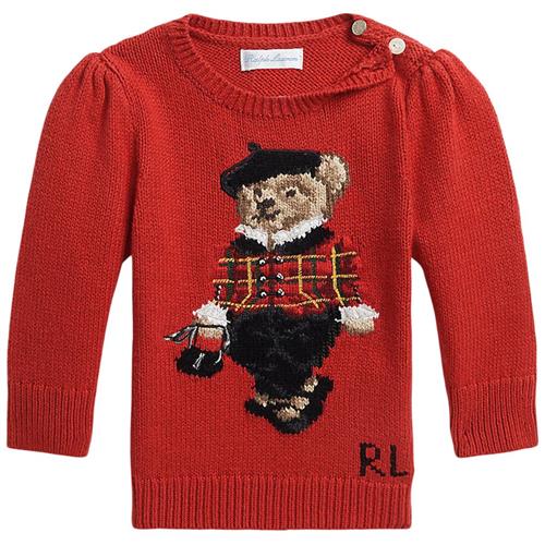 Se Ralph Lauren Strikket Trøje Rød | Rød | 6 months ved Babyshop