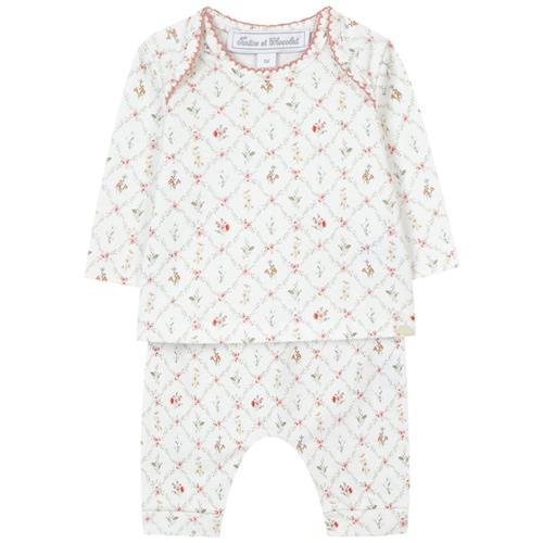 Tartine et Chocolat Blomstret Pyjamas Cremefarvet |  | 6 months