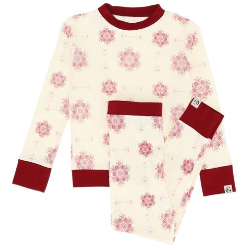 Se Gullkorn Design Kos Pyjamas Deep Red (P) | Rød | 86/92 cm ved Babyshop