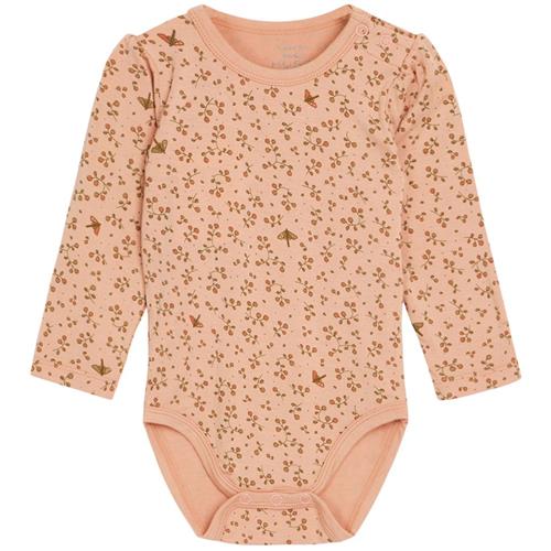 Hust&Claire Bonita Mønstret Babybody Desert Red | Lyserød | 62 cm