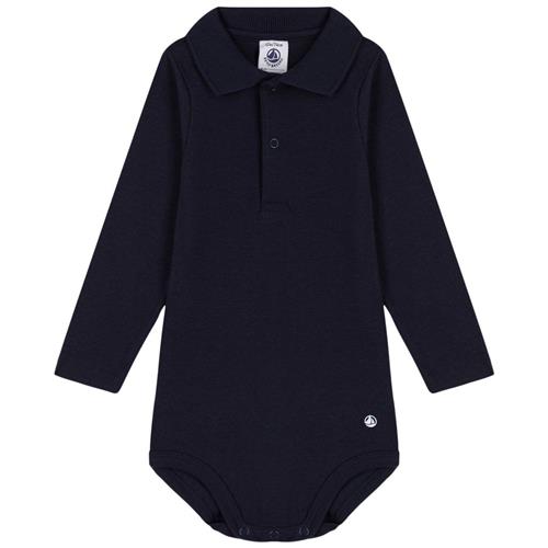 Petit Bateau Babybody Navyblå | Marine blå | 12 months