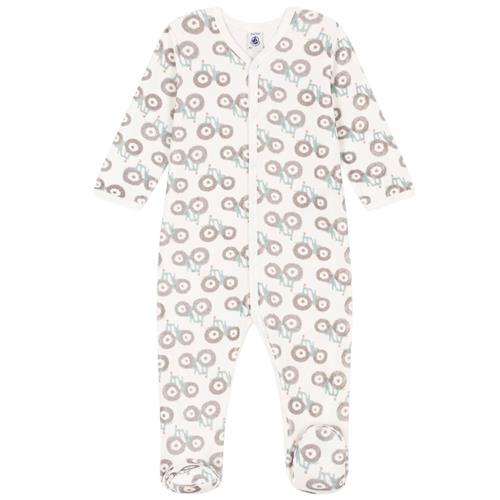 Petit Bateau Mønstret Sparkedragt Cremefarvet |  | 12 months