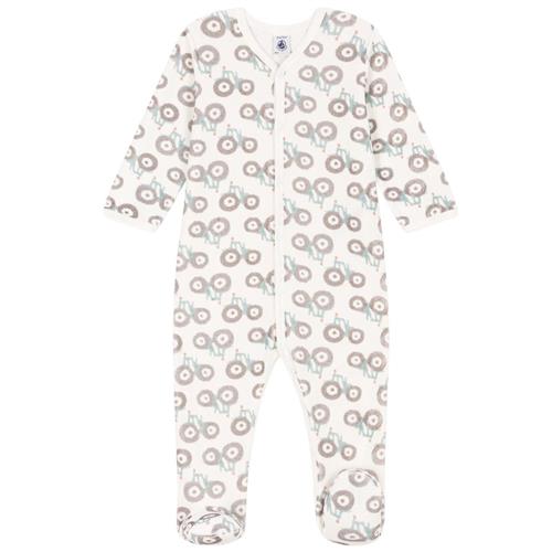 Petit Bateau Mønstret Sparkedragt Cremefarvet |  | 12 months