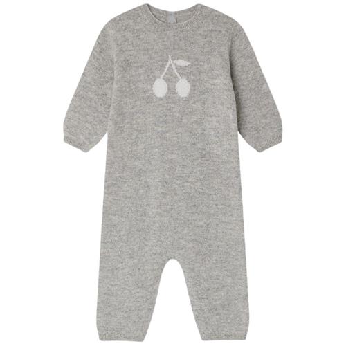 Se Bonpoint Tilouana Strikket Body Gråmeleret | Grå | 3 months ved Babyshop