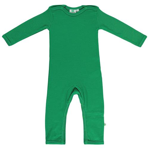 Se Småfolk Uld-onepiece Grøn | Grønn | 80/86 cm ved Babyshop