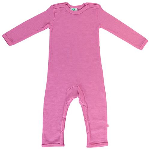 Se Småfolk Uld-onepiece Lyserød | Lyserød | 68/74 cm ved Babyshop