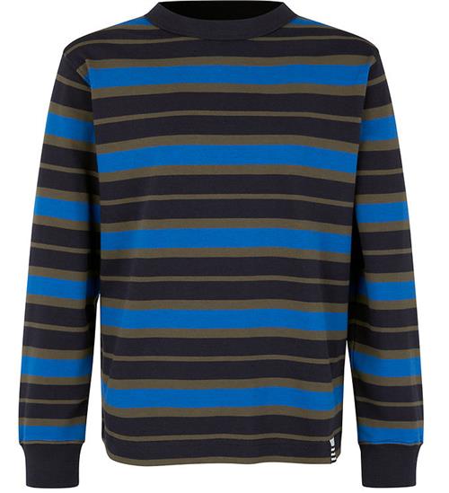 Se Mads NÃ¸rgaard Bluse - Carlito - Deep Well/Tarmac/Snorkel Blue ved KidsWorld