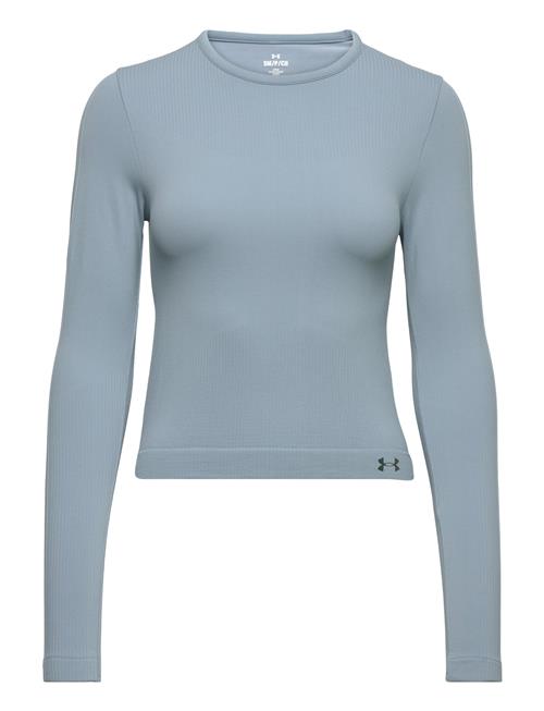 Se Under Armour Ua Rush Seamless Ls Under Armour Blue ved Booztlet