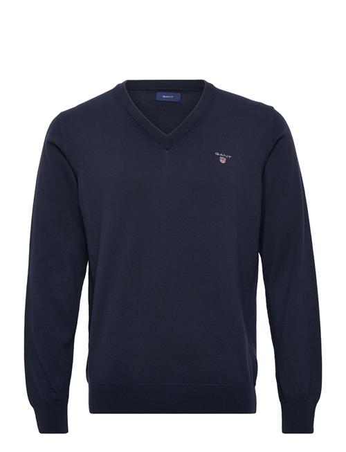 GANT Cotton V-Neck GANT Navy