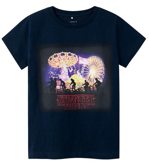 Name It Name It T-shirt - NkfDunna Strangerthings - Dark Sapphire