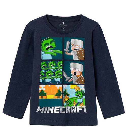 Se Name It Bluse - NmmDorano Minecraft - India Ink ved KidsWorld