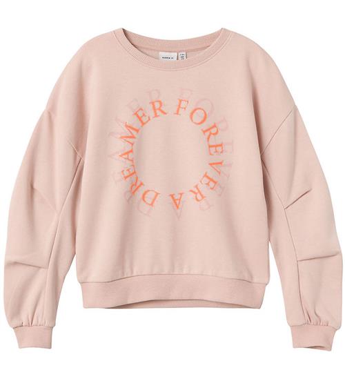 Name It Name It Sweatshirt - NkfTaround - Sepia Rose m. Glimmer