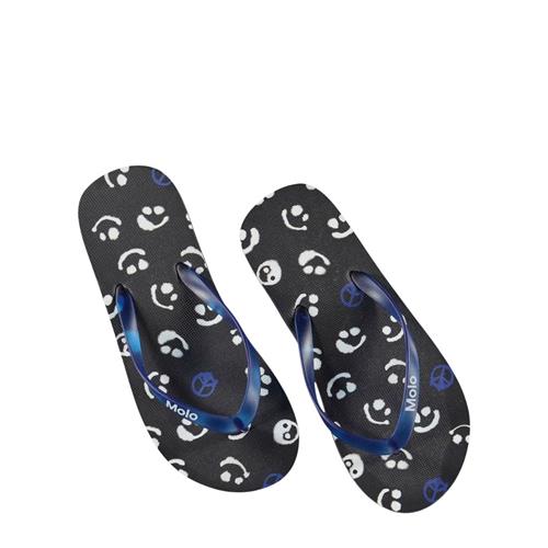 Se Molo Zeppo Klipklapper Blue Signs | Marine blå | 27-28 EU ved Babyshop