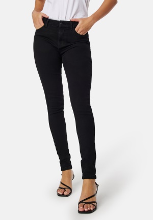 Pieces Dana MW Skinny Jeans Black Denim L/30