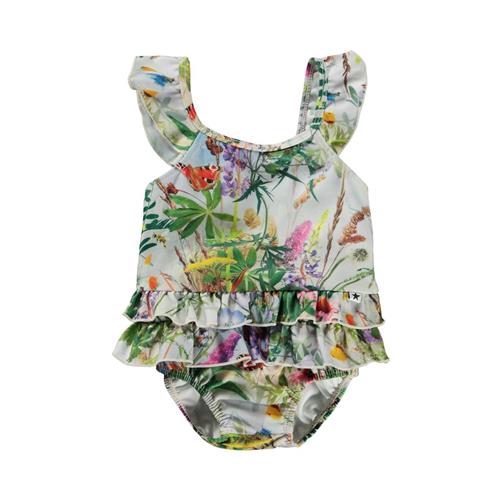 Se Molo Nalani Badedragt Wild Nature | Hvid | 92/98 cm ved Babyshop