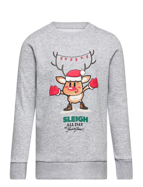 Jack & Jones Jorxmas Crew Neck Sweat Xmas Jnr Jack & J S Grey