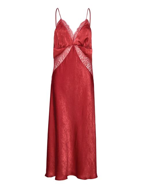 Lace Camisole Dress Mango Red