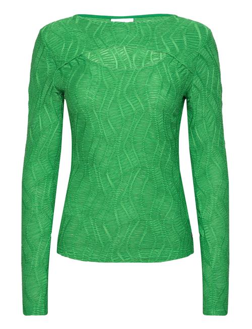 Se Coster Copenhagen Long Sleeve T-Shirt With Structure Coster Copenhagen Green ved Booztlet