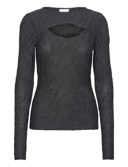 Coster Copenhagen Long Sleeve T-Shirt With Structure Coster Copenhagen Black