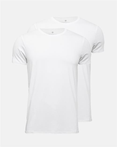 T-shirt o-neck 2-pak | Bambusviskose | Hvid