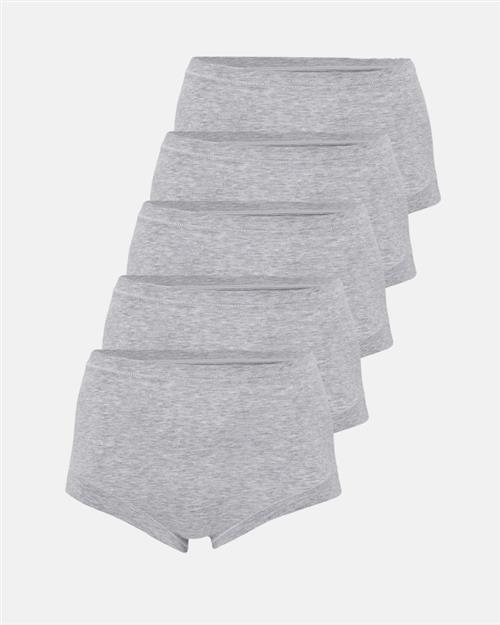 Maxi brief 5-pak | Bambusviskose | Grå melange