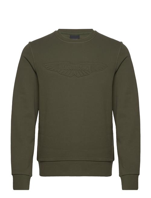 Se Hackett London Am Embossed Crew Hackett London Khaki ved Booztlet