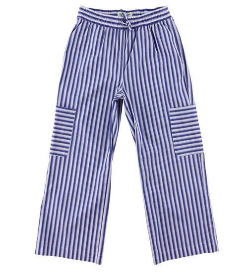 Se Sofie Schnoor Girls Bukser - Navy Striped ved KidsWorld