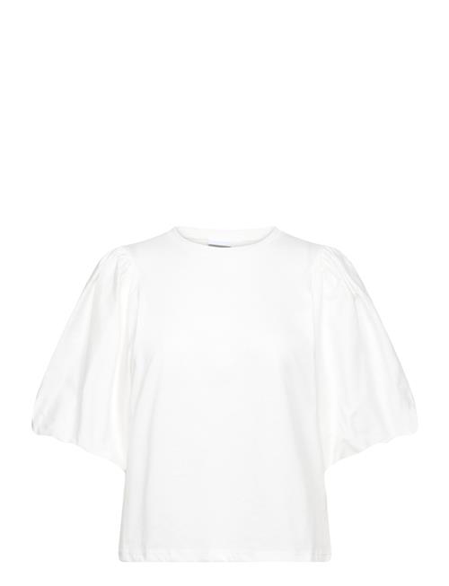 Vidaya 2/4 O-Neck Top Vila White