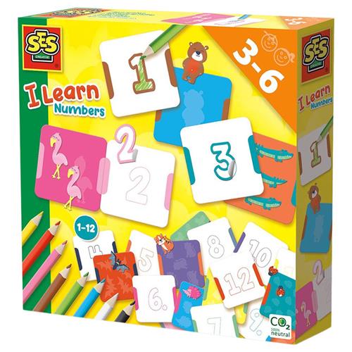 Se SES Creative I Learn Numbers Håndværkssæt | Gul | 3-6 ved Babyshop