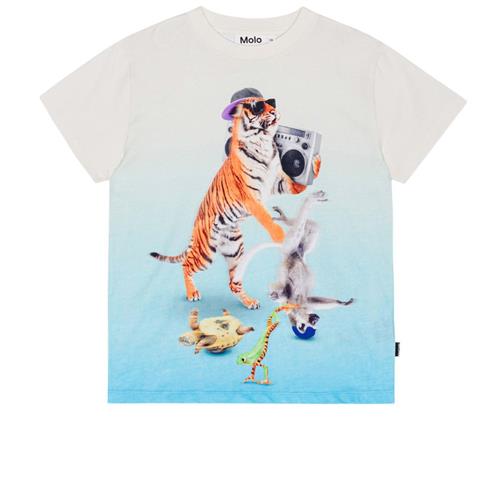 Se Molo GOTS Roxo T-shirt Dance Animals | Hvid | 92 cm ved Babyshop