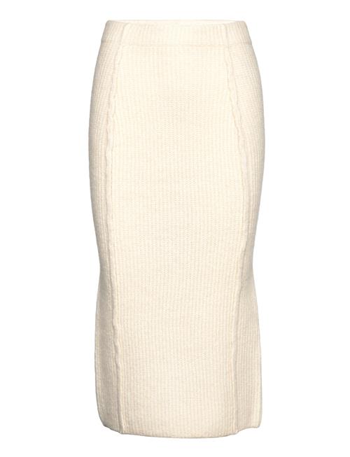 REMAIN Birger Christensen Skirt Soft Knit REMAIN Birger Christensen Cream