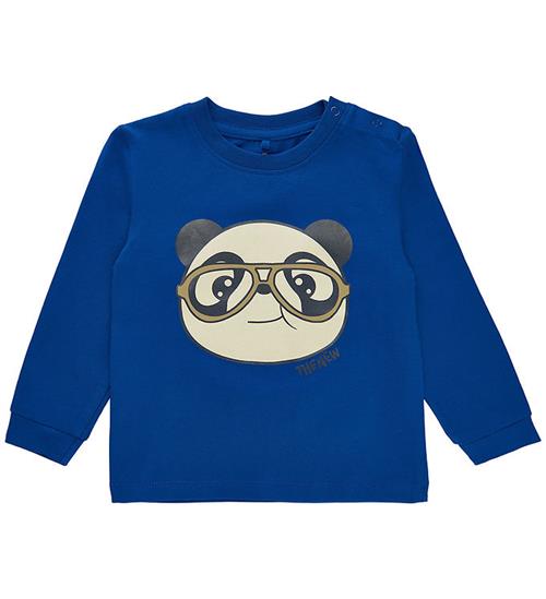 Se The New Siblings Bluse - TnsIwer - Monaco Blue m. Panda ved KidsWorld