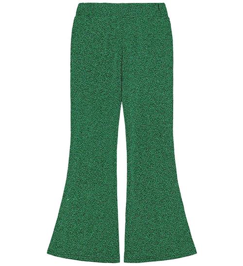 The New Bukser - TnJidalou - Flared Pants - Bright Green Glitter