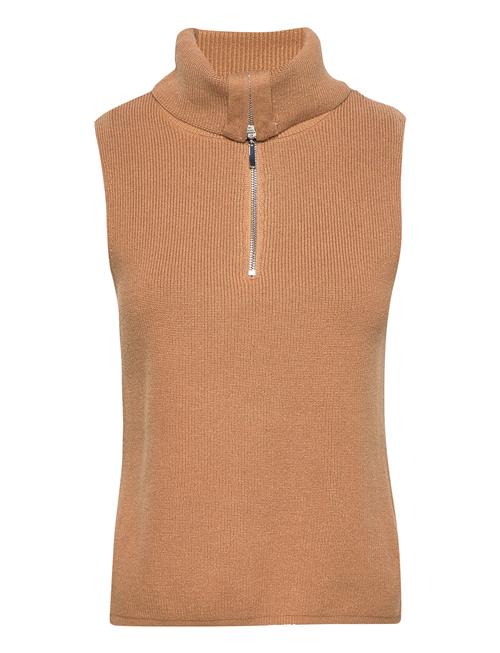 YAS Yasdalma Zip Knit Vest S YAS Brown