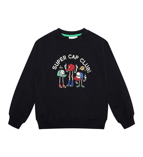 Se The New Sweatshirt - TnJasper - Black Beauty m. Kasketter ved KidsWorld