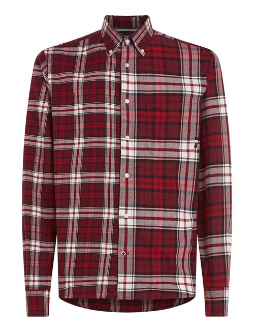 Tommy Hilfiger Tommy Tartan Blocking Shirt Tommy Hilfiger Burgundy