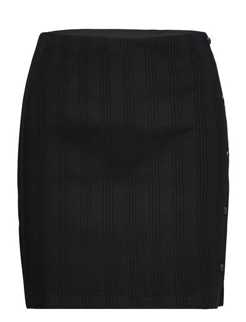 Calvin Klein Jeans Badge Rib Elongated Skirt Calvin Klein Jeans Black