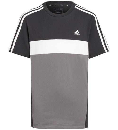 adidas Performance T-shirt - J 3S TIB T - Sort/GrÃ¥