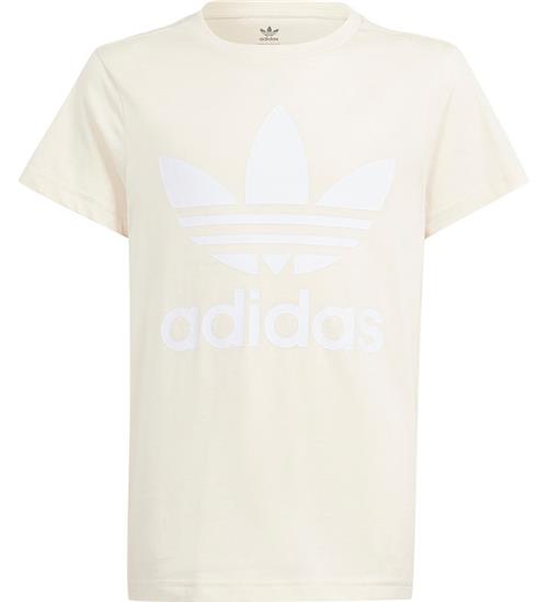 Se adidas Originals adidas Originals T-shirt - Trefoil Tee - Creme ved KidsWorld