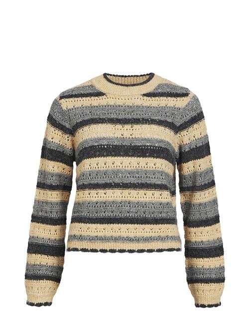 Object Objsaro L/S O-Neck Knit Pullover 130 Object Patterned