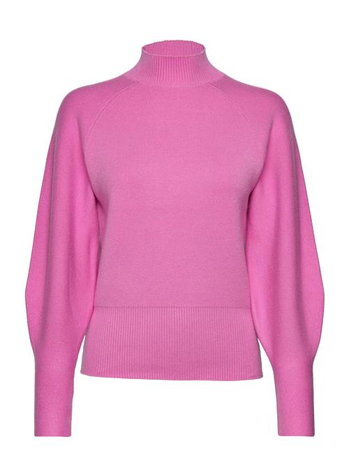 Se Selected Femme Slfmerle Fyria Ls Knit Highneck B Camp Selected Femme Purple ved Booztlet