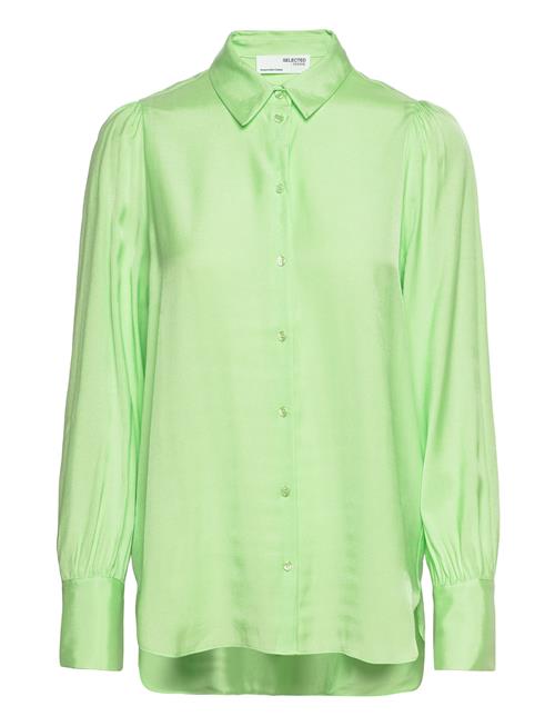 Selected Femme Slfalfa Ls Shirt B Selected Femme Green