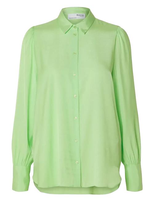 Slfalfa Ls Shirt B Selected Green