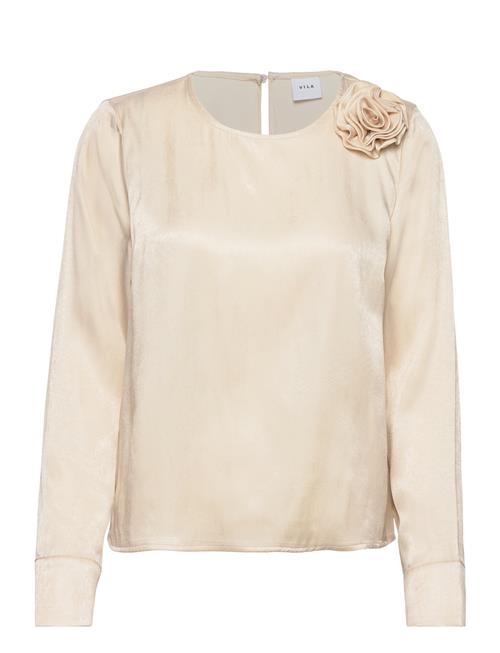 Vikenca L/S Rose Top #2 Vila Cream