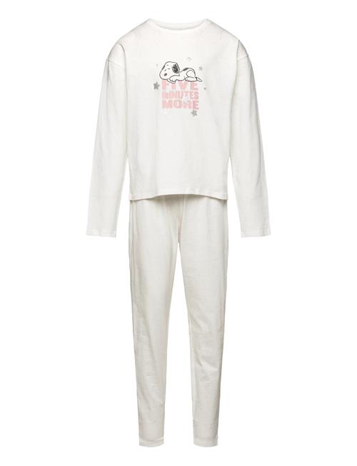 Long Snoopy Pyjama Mango White