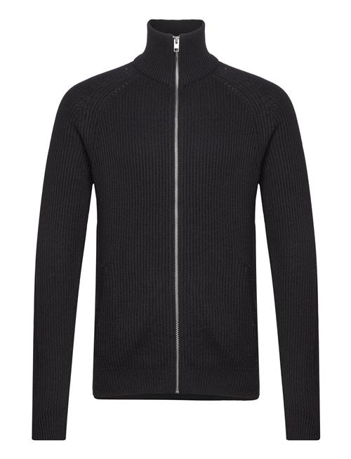 Se Jack & Jones Jjpannel Knit Zip Cardigan Aw23 Jack & J S Black ved Booztlet