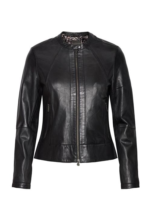 Jofama Diora Classic Leather Jacket Jofama Black