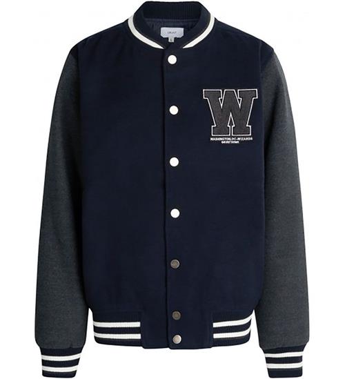 Se Grunt Jakke - Haziel Bomber Jacket - Dark Navy ved KidsWorld