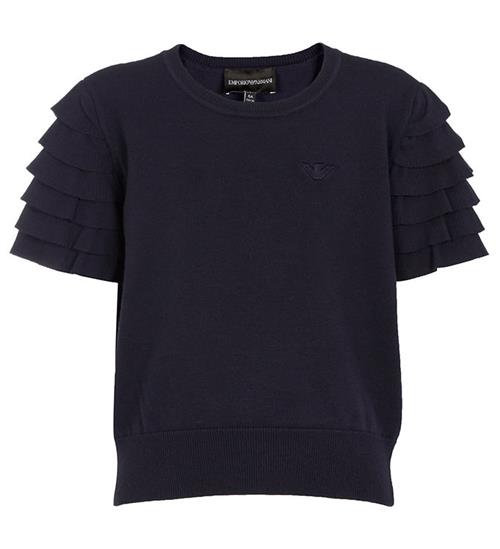 Se Emporio Armani Emporio Armani T-shirt - Strik - Navy ved KidsWorld